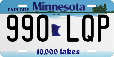 MN license plate 990LQP