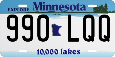MN license plate 990LQQ