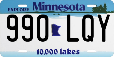 MN license plate 990LQY