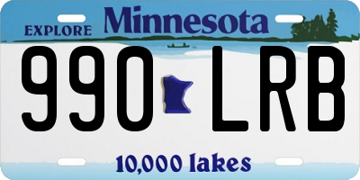 MN license plate 990LRB