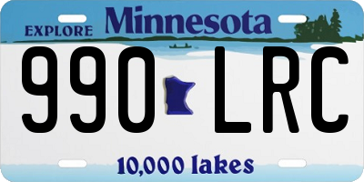 MN license plate 990LRC