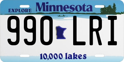 MN license plate 990LRI
