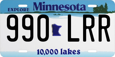 MN license plate 990LRR