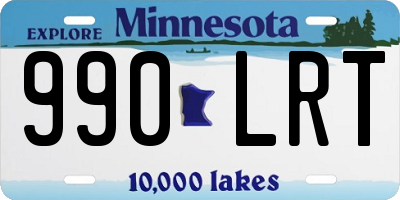MN license plate 990LRT