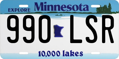 MN license plate 990LSR