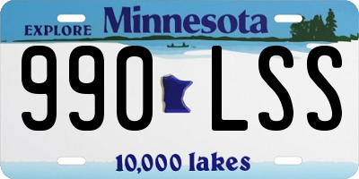 MN license plate 990LSS
