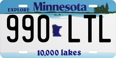 MN license plate 990LTL