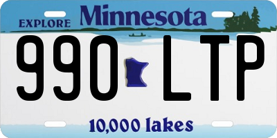 MN license plate 990LTP
