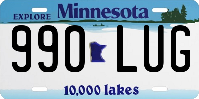 MN license plate 990LUG