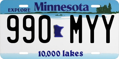 MN license plate 990MYY