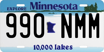MN license plate 990NMM