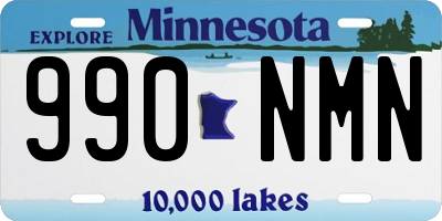 MN license plate 990NMN