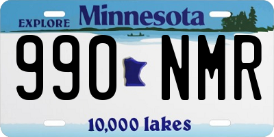 MN license plate 990NMR