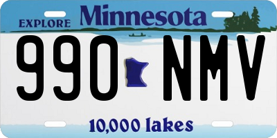 MN license plate 990NMV