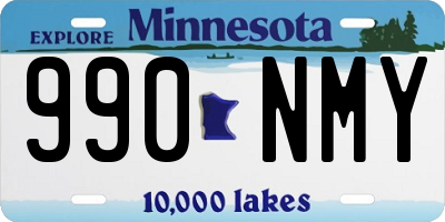 MN license plate 990NMY