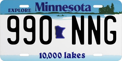 MN license plate 990NNG