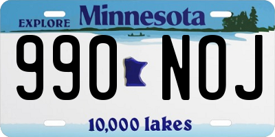 MN license plate 990NOJ