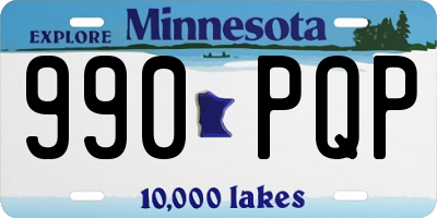 MN license plate 990PQP
