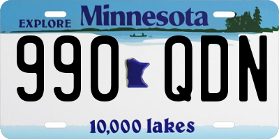 MN license plate 990QDN