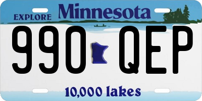 MN license plate 990QEP