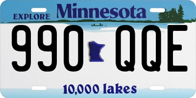 MN license plate 990QQE