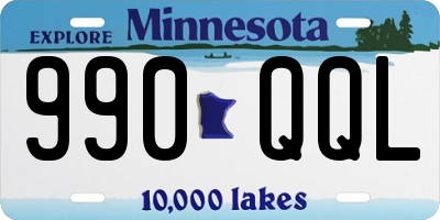 MN license plate 990QQL