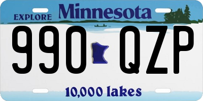 MN license plate 990QZP