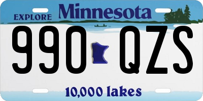 MN license plate 990QZS