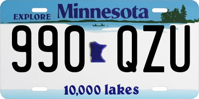 MN license plate 990QZU