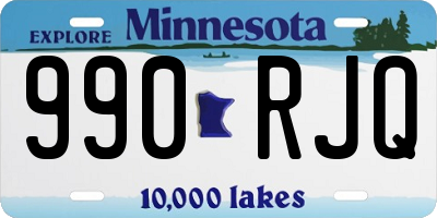 MN license plate 990RJQ