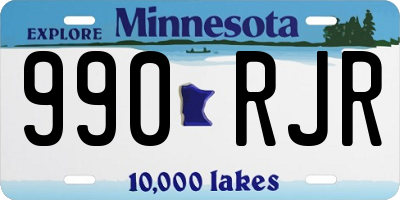 MN license plate 990RJR
