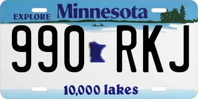 MN license plate 990RKJ