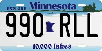 MN license plate 990RLL