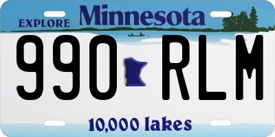 MN license plate 990RLM
