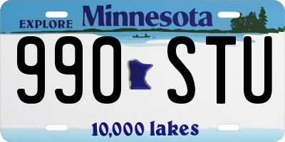 MN license plate 990STU