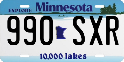 MN license plate 990SXR