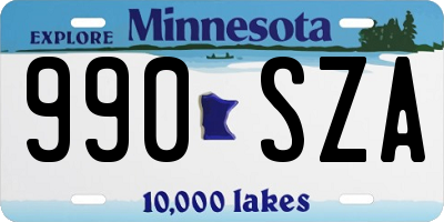 MN license plate 990SZA