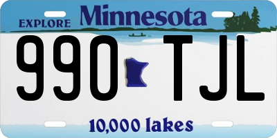 MN license plate 990TJL