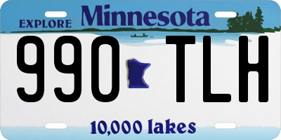 MN license plate 990TLH