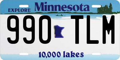 MN license plate 990TLM