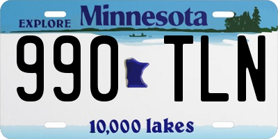 MN license plate 990TLN