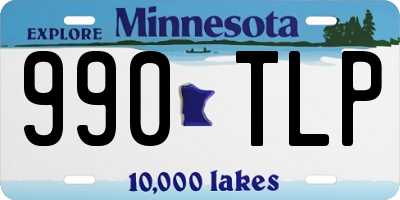 MN license plate 990TLP