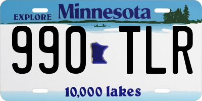 MN license plate 990TLR