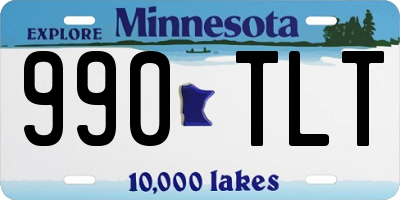 MN license plate 990TLT