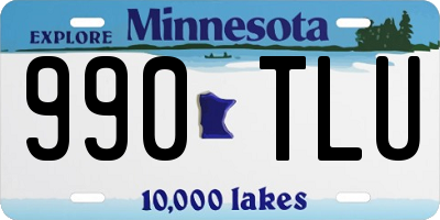 MN license plate 990TLU