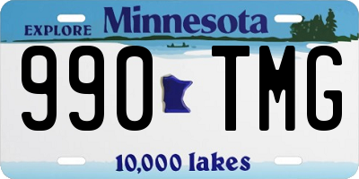 MN license plate 990TMG