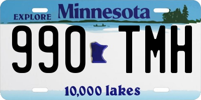 MN license plate 990TMH