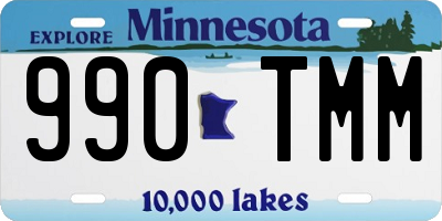 MN license plate 990TMM