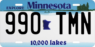 MN license plate 990TMN