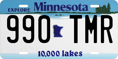 MN license plate 990TMR